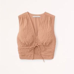 Abercrombie Textured Wide Strap Set Top